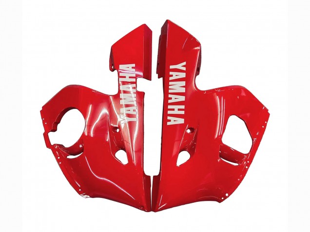 Carenado Moto Yamaha YZF 600 R6 1998-2002 - Rojo Blanco Negro Brillante