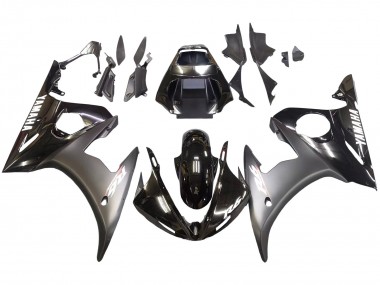 Carenados Moto Yamaha YZF R6S 2006-2009 - Negro Brillante Negro Mate Blanco Calcomanías