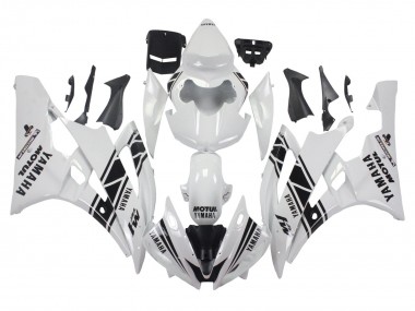 Carenados Moto Yamaha YZF 600 R6 2006-2007 - Blanco Negro Brillante Motul Michelin