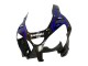 Carenados Moto Kawasaki ZX9R 2000-2001 - Negro Brillante Azul Llama Blanco