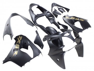 Carenados Moto Kawasaki ZX9R 2000-2001 - Negro Mate Oro