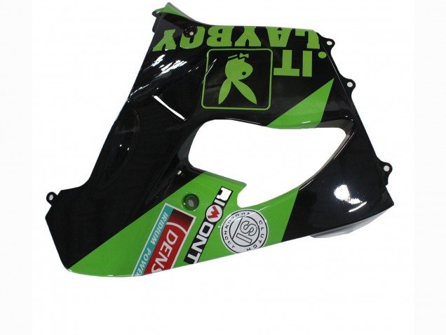 Carenados Moto Kawasaki ZX9R 2000-2001 - Verde Negro Playboy DENSO