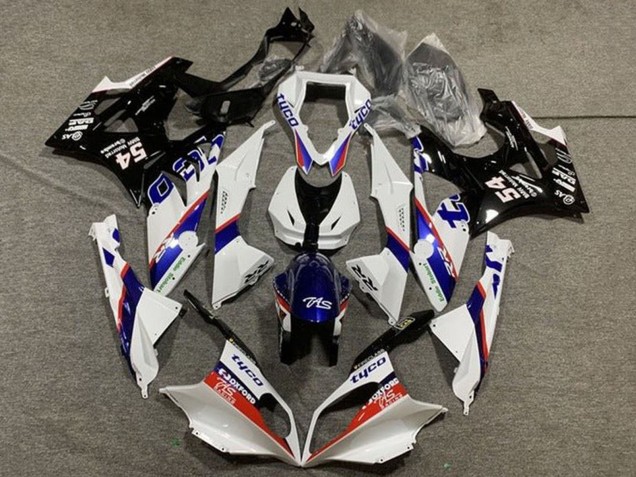Carenado Moto BMW S1000RR 2009-2014 - Blanco Rojo Azul Negro Brillante Tyco