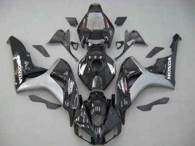 Carenado Moto Honda CBR1000RR 2006-2007 - Plata Negro Brillante