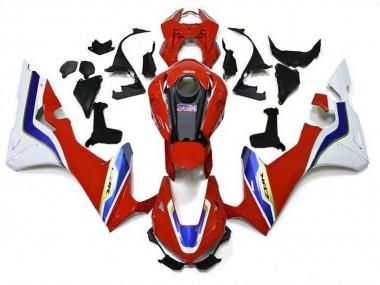 Carenados Moto Honda CBR1000RR 2017-2023 - Blanco Rojo Azul Oro