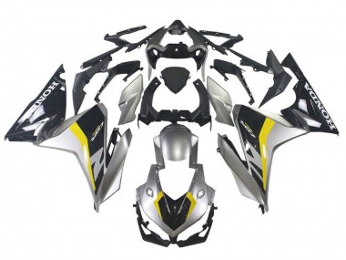 Carenado Moto Honda CBR500R 2019-2021 - Plata Negro Brillante Amarillo