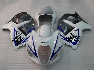 Carenados Moto Suzuki GSXR 1300 Hayabusa 2008-2020 - Blanco Azul Gris