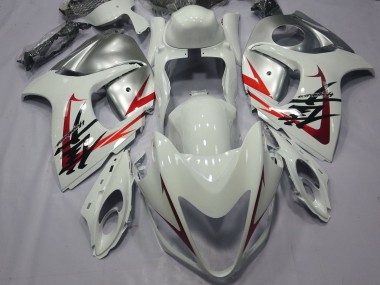 Carenados Moto Suzuki GSXR 1300 Hayabusa 2008-2020 - Blanco Rojo Plata