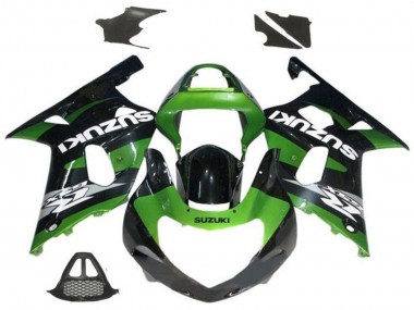Carenados Moto Suzuki GSXR1000 2000-2002 - Verde Negro Brillante Gris Blanco