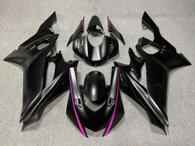 Carenados Moto Yamaha YZF R6 2017-2023 - Negro Mate Rosa