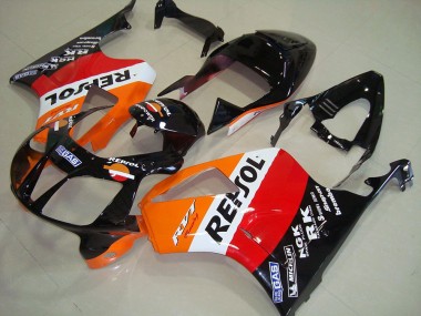 Carenados Moto Honda VTR1000 2000-2006 - Naranja Blanco Rojo Negro Brillante Repsol