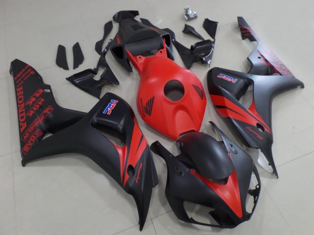 Carenado Moto Honda CBR1000RR 2006-2007 - Rojo Negro Mate