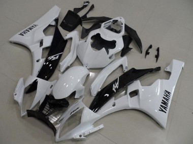 Carenados Moto Yamaha YZF R6 2006-2007 - Blanco Negro Brillante