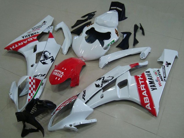 Carenados Moto Yamaha YZF R6 2006-2007 - Blanco Rojo Motul Michelin Abarth
