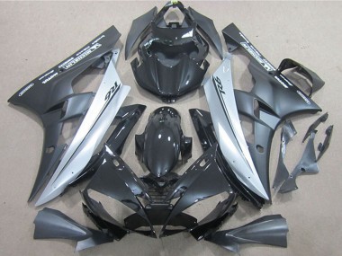 Carenados Moto Yamaha YZF R6 2006-2007 - Negro Brillante Negro Mate Plata