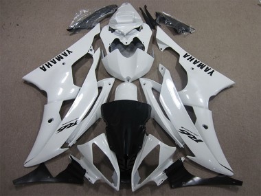 Carenados Moto Yamaha YZF R6 2008-2016 - Blanco Negro Calcomanías