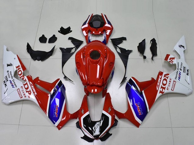 Carenado Moto Honda CBR1000RR 2017-2023 - Blanco Rojo Azul Negro HRC