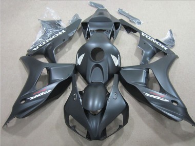 Carenados Moto Honda CBR1000RR 2006-2007 - Negro Mate Blanco Calcomanía