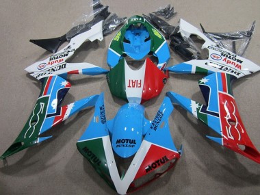 Carenados Moto Honda CBR1000RR 2004-2005 - Blanco Azul Rojo Verde Motul