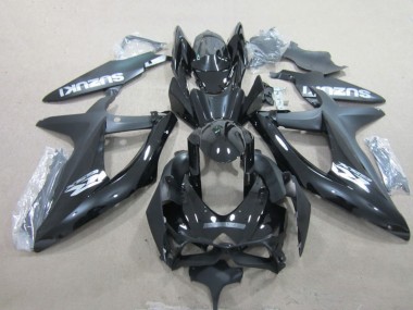 Carenados Moto Suzuki GSXR 600 2008-2010 - Negro Brillante Blanco