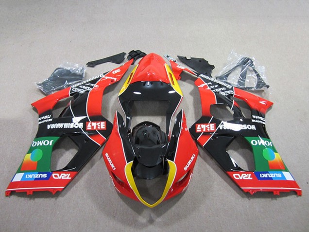 Carenados Moto Suzuki GSXR 1000 2003-2004 - Rojo Amarillo Verde Negro