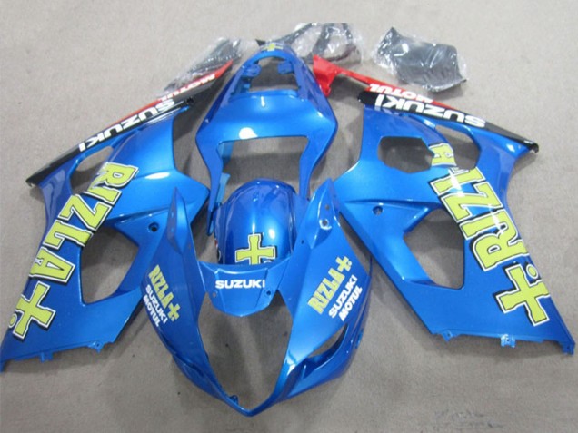 Carenados Moto Suzuki GSXR 1000 2003-2004 - Azul Amarillo Negro Rizla