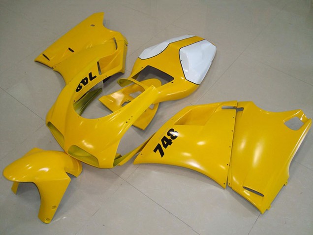 Carenado Moto Ducati 748 1993-2005 - Blanco Amarillo