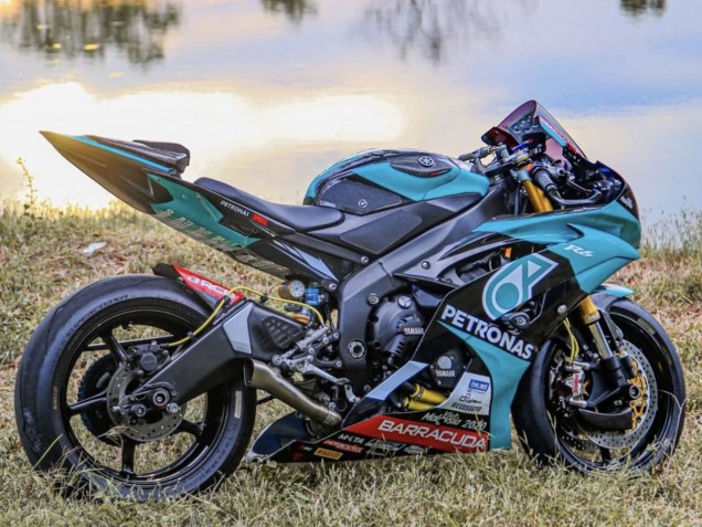 Carenados Moto Yamaha YZF R6 2008-2016 - Verde Claro Blanco Negro Petronas