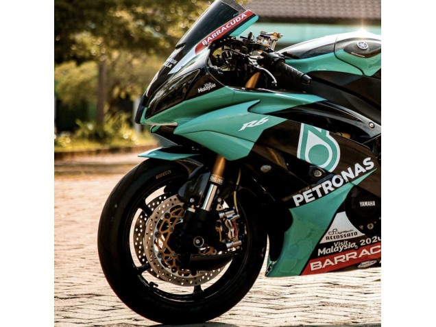 Carenados Moto Yamaha YZF R6 2008-2016 - Verde Claro Blanco Negro Petronas