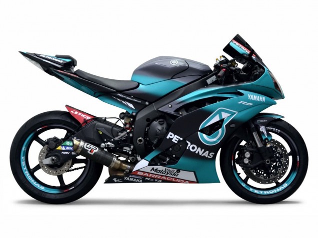 Carenados Moto Yamaha YZF R6 2008-2016 - Verde Claro Blanco Negro Petronas
