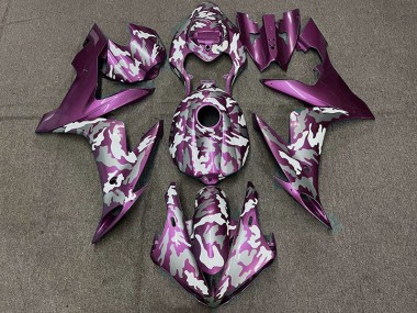 Magenta Oscuro Camuflaje 04-06 Yamaha R1 Carenado