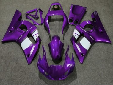 Morado Intenso & Blanco 98-02 Yamaha R6 Carenado
