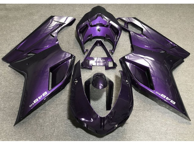 Morado Oscuro 07-14 Ducati 848 1098 1198 Carenado