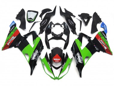 Motocard Verde & Negro 13-18 Kawasaki ZX6R Carenado