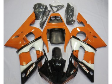 Naranja Blanco & Negro 98-02 Yamaha R6 Carenado
