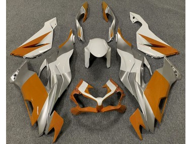 Naranja Blanco & Plata 19-23 Kawasaki ZX6R Carenado