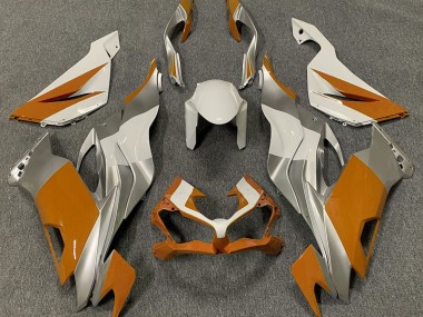 Naranja Blanco & Plata 19-23 Kawasaki ZX6R Carenado