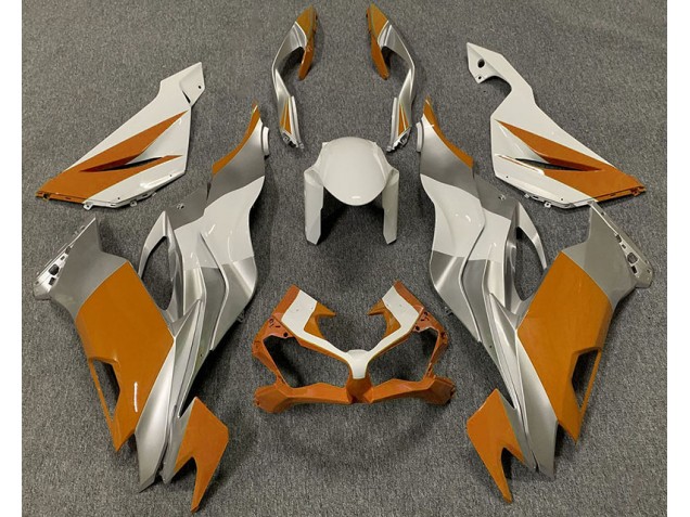 Naranja Blanco & Plata 19-23 Kawasaki ZX6R Carenado Naranja Blanco & Plata 19-23 Kawasaki ZX6R Carenado