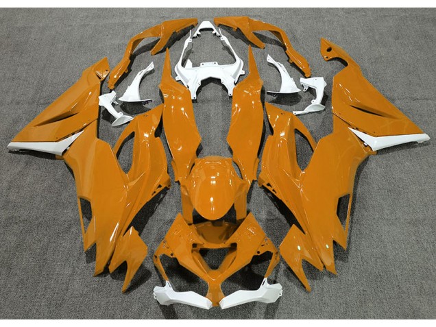 Naranja Brillante & Blanco 19-23 Kawasaki ZX6R Carenado Naranja Brillante & Blanco 19-23 Kawasaki ZX6R Carenado