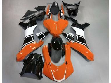 Naranja Brillante Blanco & Negro 15-19 Yamaha R1 Carenado