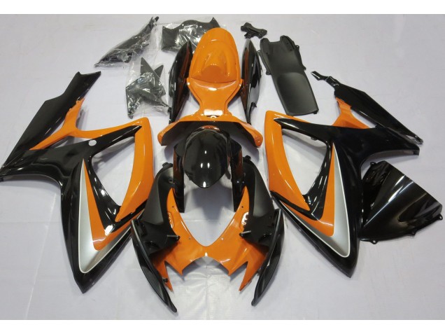 Naranja Brillante Debadged 06-07 Suzuki GSXR 600-750 Carenado Naranja Brillante Debadged 06-07 Suzuki GSXR 600-750 Carenado