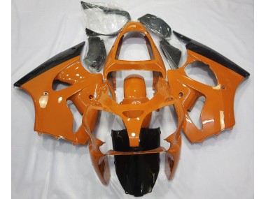 Naranja Brillante & Negro 00-02 Kawasaki ZX6R Carenado
