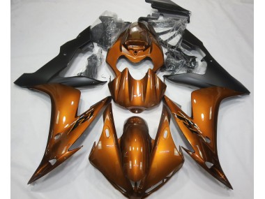 Naranja Brillante & Negro 04-06 Yamaha R1 Carenado