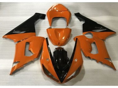Naranja Brillante & Negro 05-06 Kawasaki ZX6R Carenado