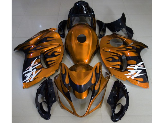 Naranja Brillante & Negro 08-20 Suzuki GSXR 1300 Carenado Naranja Brillante & Negro 08-20 Suzuki GSXR 1300 Carenado