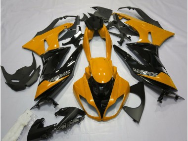 Naranja Brillante & Negro 09-12 Kawasaki ZX6R Carenado