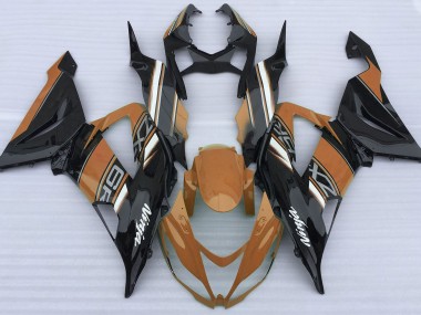 Naranja Brillante & Negro 13-18 Kawasaki ZX6R Carenado
