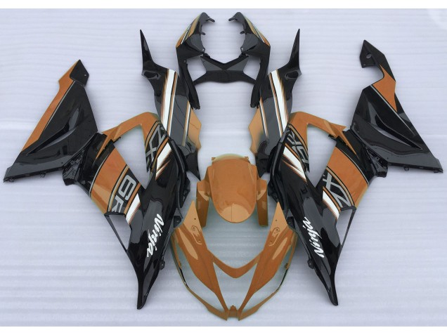 Naranja Brillante & Negro 13-18 Kawasaki ZX6R Carenado Naranja Brillante & Negro 13-18 Kawasaki ZX6R Carenado