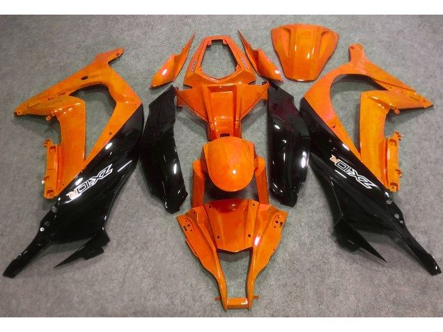 Naranja Brillante & Negro 16-19 Kawasaki ZX10R Carenado Naranja Brillante & Negro 16-19 Kawasaki ZX10R Carenado
