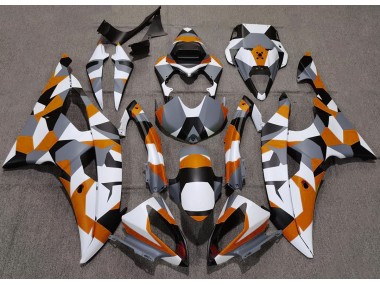 Naranja Camuflaje Llanura 08-16 Yamaha R6 Carenado